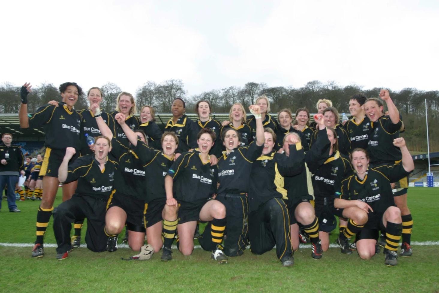 Wasps Women's Rugby 2003 1 XV after winning National League